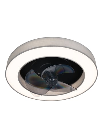 näve LED Ventilatoren "VALENTO" in grau - (L)51 cm x (B)51 cm x (H)14.7 cm - EEK F