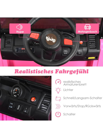 COSTWAY 12V Elektroauto ab 3 Jahren in Rosa