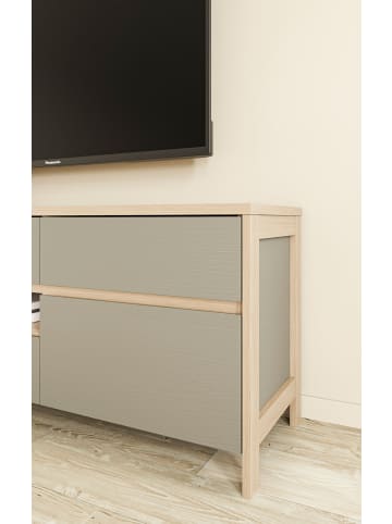 Furn.Design TV-Lowboard Salbei Grün, Eiche, TV Unterschrank 164 x 58 cm, Soft-Close