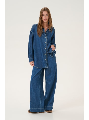 My Essential Wardrobe Jeanshemd Denim Oversize fit in Medium Blue Wash
