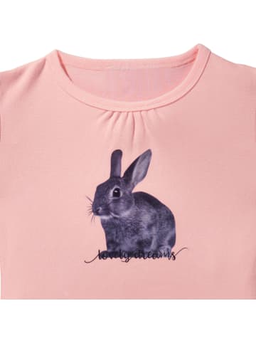 Erwin Müller Single-Jersey Kinder-Shorty in rosa/weiß/grau