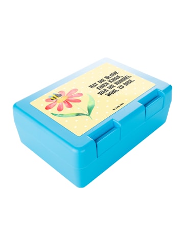 Mr. & Mrs. Panda Brotbox Hummel Blume mit Spruch in Gelb Pastell