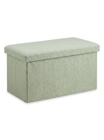 relaxdays Sitzbank in Salbei - (B)38 x (H)38 x (T)76 cm