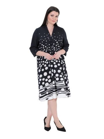 Ulla Popken Midikleid in schwarz