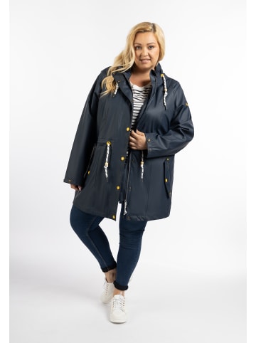 Schmuddelwedda Plus Size Regenmantel in Marine