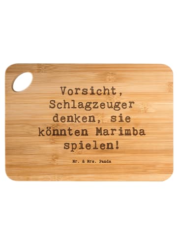 Mr. & Mrs. Panda Frühstücksbrettchen Spruch Marimba Humor mit Sp... in Braun