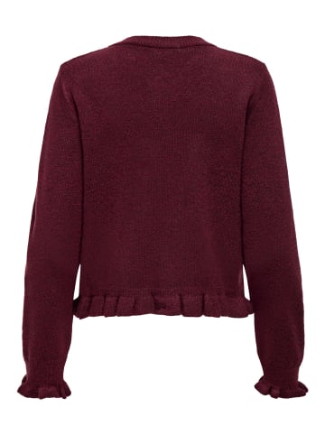 JDY Strickjacke in Maroon Banner