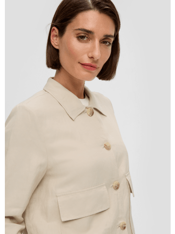 s.Oliver BLACK LABEL Indoor-Jacke langarm in Beige