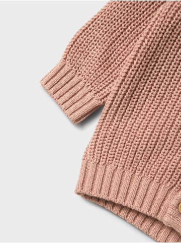 name it Strickjacke NBNEMLEN LS KNIT CARD LIL in misty rose
