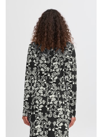 ICHI Blazer IHKATE Regular fit in Black Flower aop