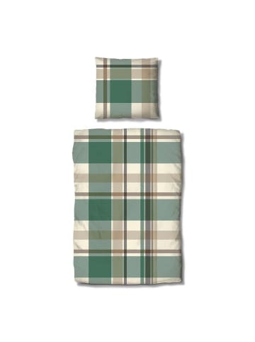 Traumschlaf Bettwäsche Lech grün in grün