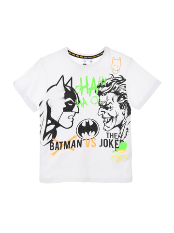 Batman T-Shirt Batman vs Joker in Weiß