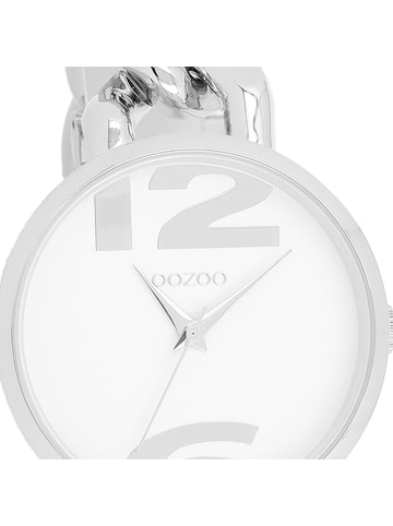 Oozoo Analog-Armbanduhr Oozoo Timepieces silber groß (ca. 40mm)