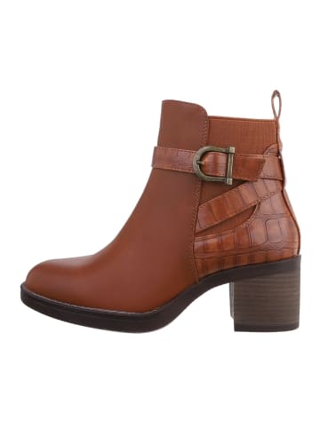 Ital-Design Stiefelette in Camel