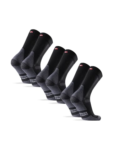 DANISH ENDURANCE Socken Classic Hiking Crew in Black/Grey