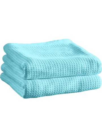 Erwin Müller Baumwolle Sommerdecke 2er-Pack Siena in eisblau