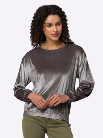 Heine Rundhalsshirt in dunkeltaupe