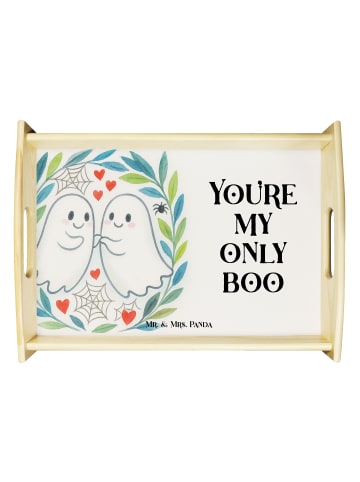 Mr. & Mrs. Panda betttablett Gespenster  Liebe  Design mit Spruch in Weiß