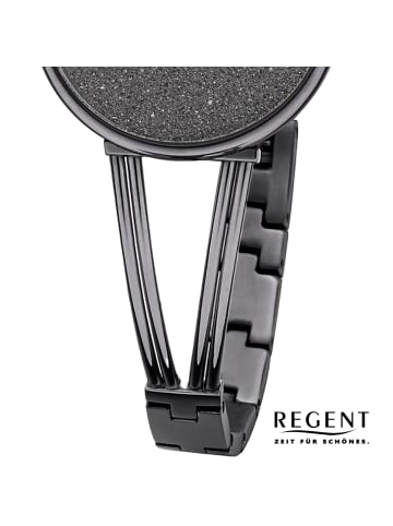 Regent Analog-Armbanduhr Regent Metallarmband schwarz klein (ca. 30mm)