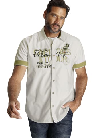 Man's World Kurzarmhemd in offwhite