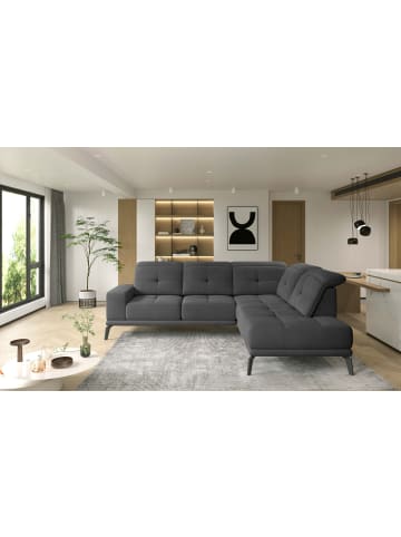 MF Design Neviro Recamiere Rechts in Hellgrau -  (L) 200 x (B) 275 x (H) 98 cm