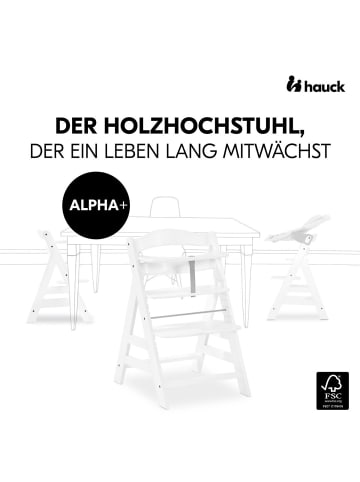 Hauck Hochstuhl Alpha Plus White - im Sparset inkl. in gray,white