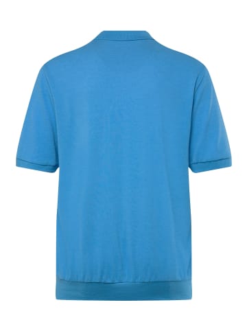 Men Plus Poloshirt in himmelblau