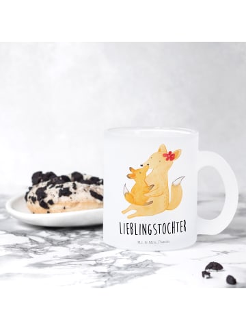 Mr. & Mrs. Panda Glas Fuchs Mama mit Spruch in Transparent
