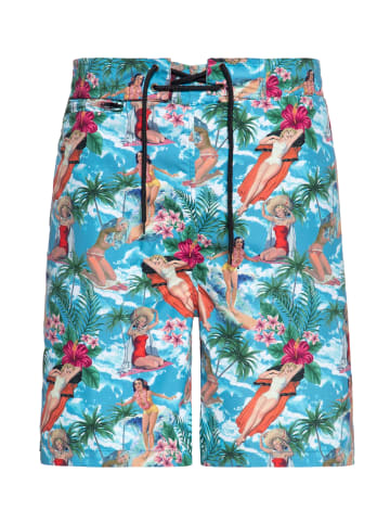 King Kerosin King Kerosin Badeshorts Tropical Hawaiian in mehrfarbig