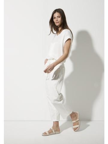 More & More Kurzarmbluse in off white