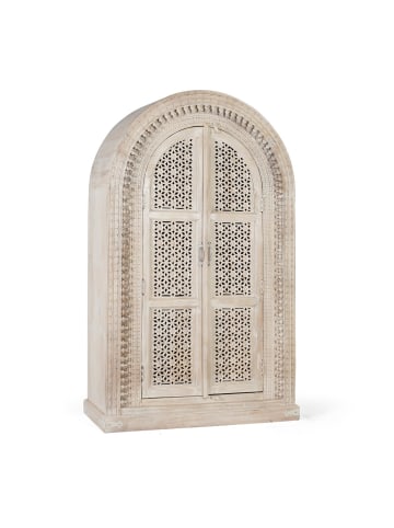 Giner y Colomer Schrank aus eingelegtem weißem Mangoholz in White