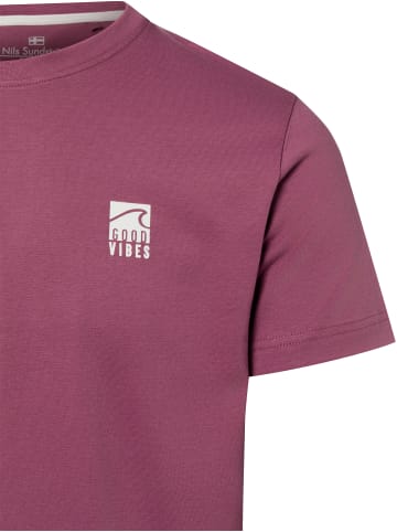 Nils Sundström T-Shirt in aubergine - 0004
