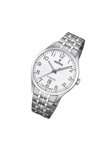 Festina Analog-Armbanduhr Festina Klassik silber groß (ca. 40mm)