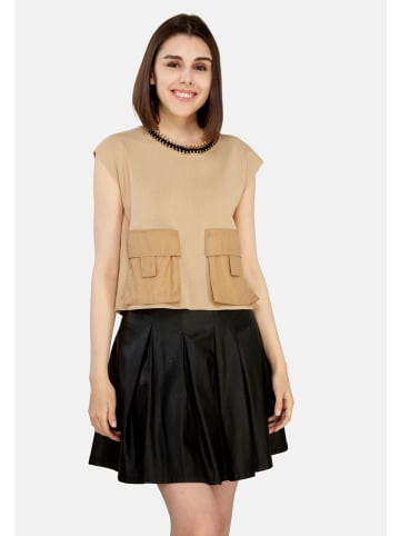 TOOCHE Top "Taschen Top" in beige
