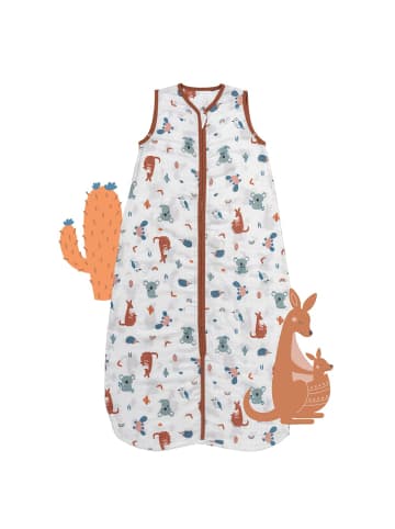 Schlummersack Musselin Babyschlafsack, 0.5 TOG in Braun