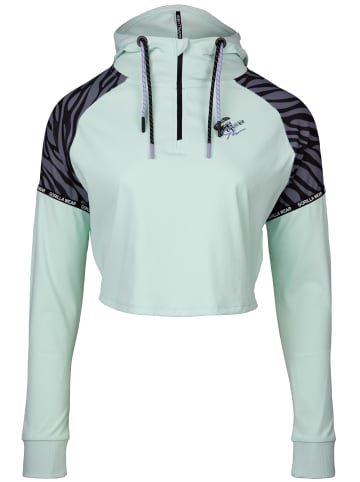 Gorilla Wear Crop-Top-Hoodie - Zion - Grün