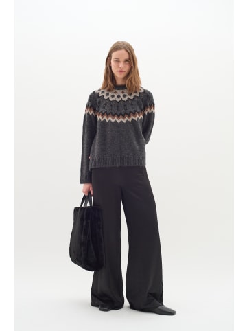 InWear TeylorIW Fair Isle pullover Relaxed fit in Dark Grey Fair Isle
