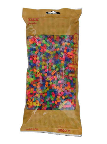 Hama Beutel mit 6000 Midi-Bügelperlen transparent - ab 5 Jahren