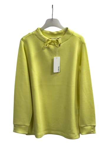 Cecil Funnel Neck Bluse mit Tape Detail in Iced Yellow
