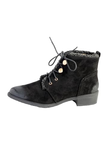 Divine Factory Schnürstiefelette Schwarz