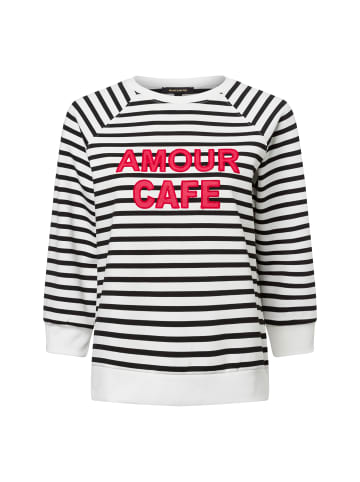 More & More Sweatshirt in weiß schwarz