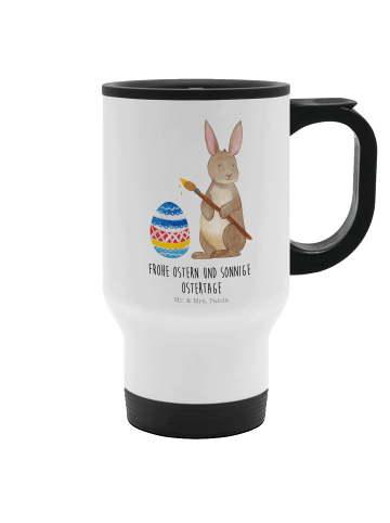 Mr. & Mrs. Panda Kaffeebecher To Go Hase Eier Malen mit Spruch in Weiß