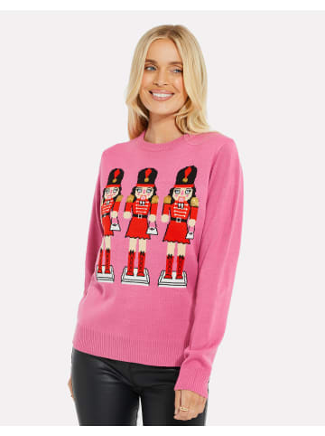 Threadbare Weihnachtspullover THB Juniper Xmas Jumper in pink