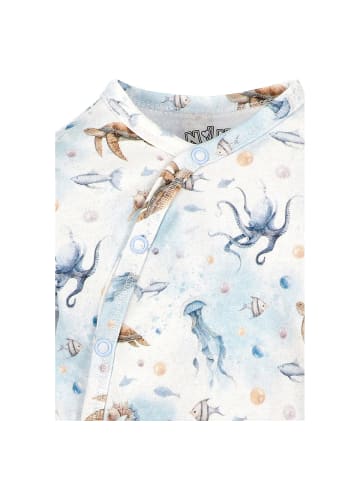 Nini Langarmbody Meerestiere in weiss