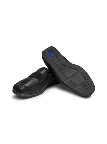 VITAFORM Hirschleder Mokassins in schwarz