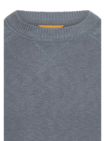 Camel Active Strickpullover mit Rundhalsausschnitt in Blau