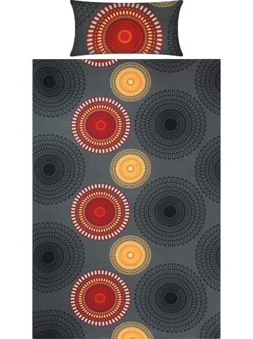 REDBEST Biber Bettwäsche in anthrazit-terra