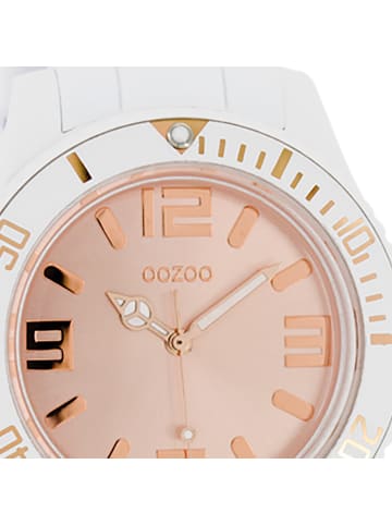 Oozoo Analog-Armbanduhr Oozoo Vintage Series weiß groß (ca. 43mm)