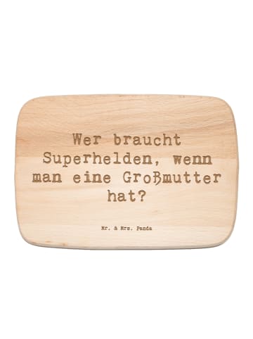 Mr. & Mrs. Panda Schneidebrett Spruch Großmutter Liebe mit Spruch in Transparent