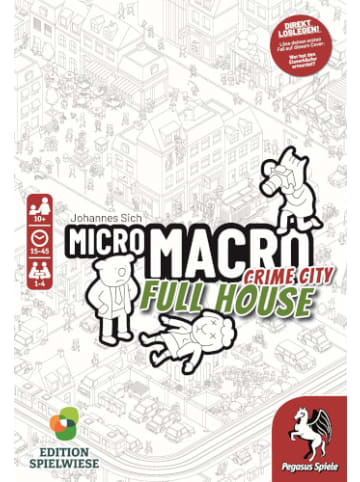 Pegasus Brettspiel MicroMacro: Crime City 2 - Full House (Edition Spielwiese) - ab 10 J